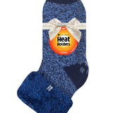 Ladies Original Lindsay Lounge Socks with Turnover Top - Blue