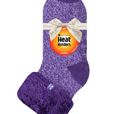 Ladies Original Wendy Lounge Socks with Turnover Top - Purple