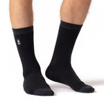 Mens Ultra Lite Budapest Heel & Toe Socks - Black