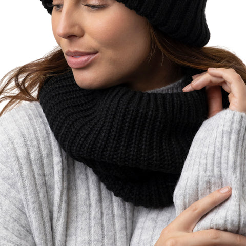 Ladies Boden Chunky Neck Warmer - Black