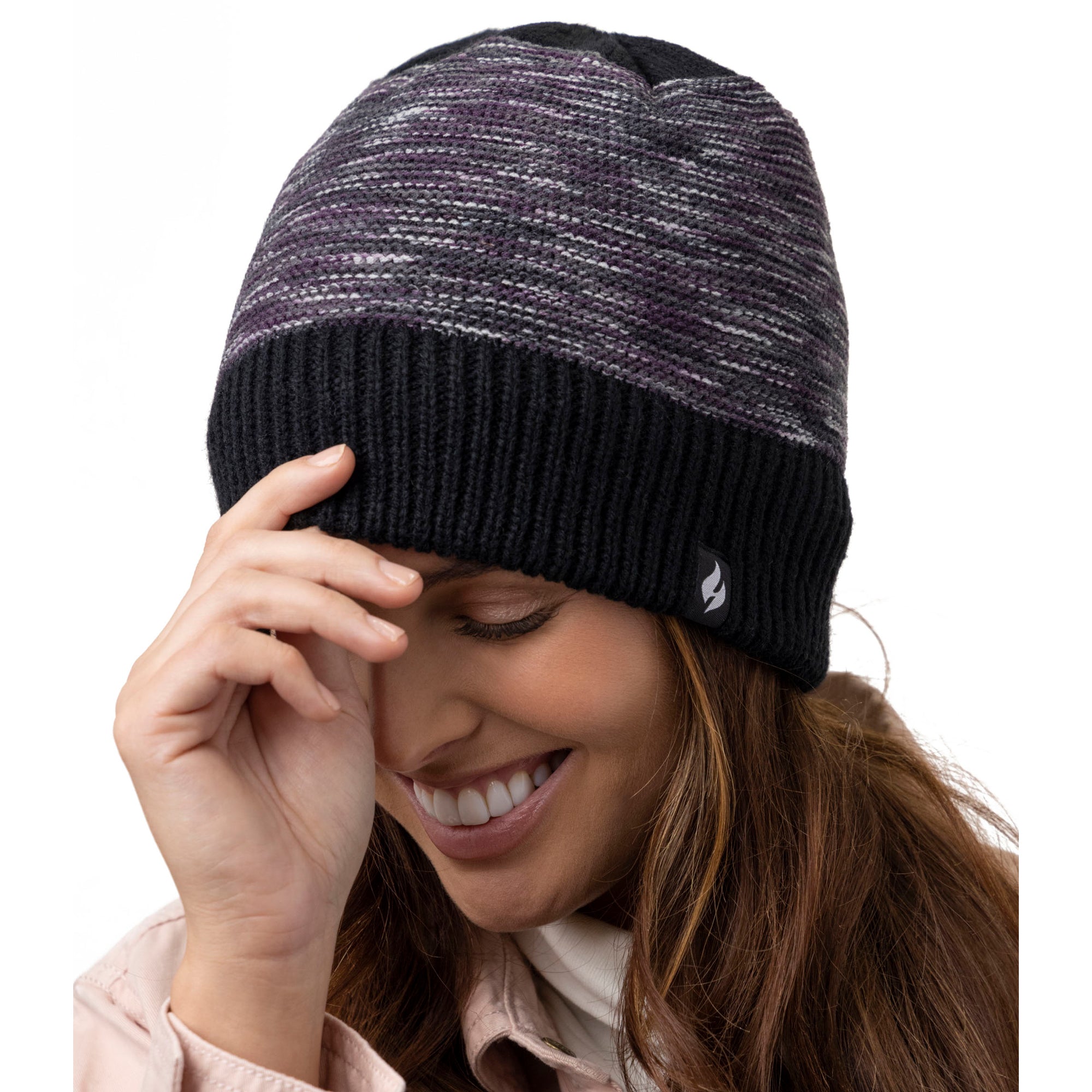 Ladies Eden Beanie Hat Black Heat Holders