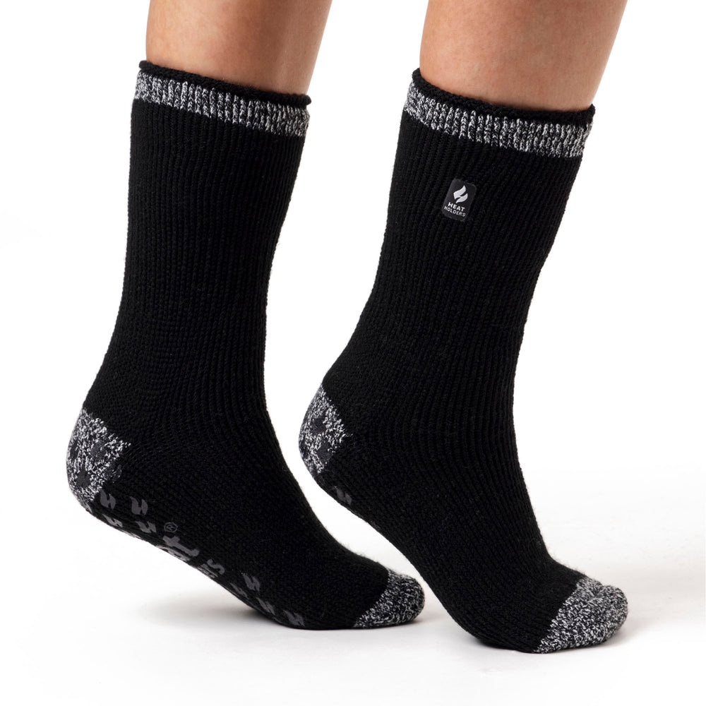 Ladies Original Florence Slipper Socks - Black