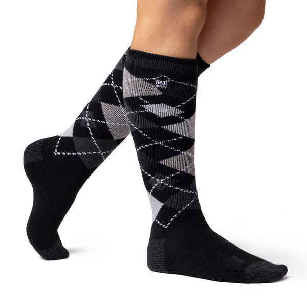 Ladies Lite Argyle Long Socks - Frodsham