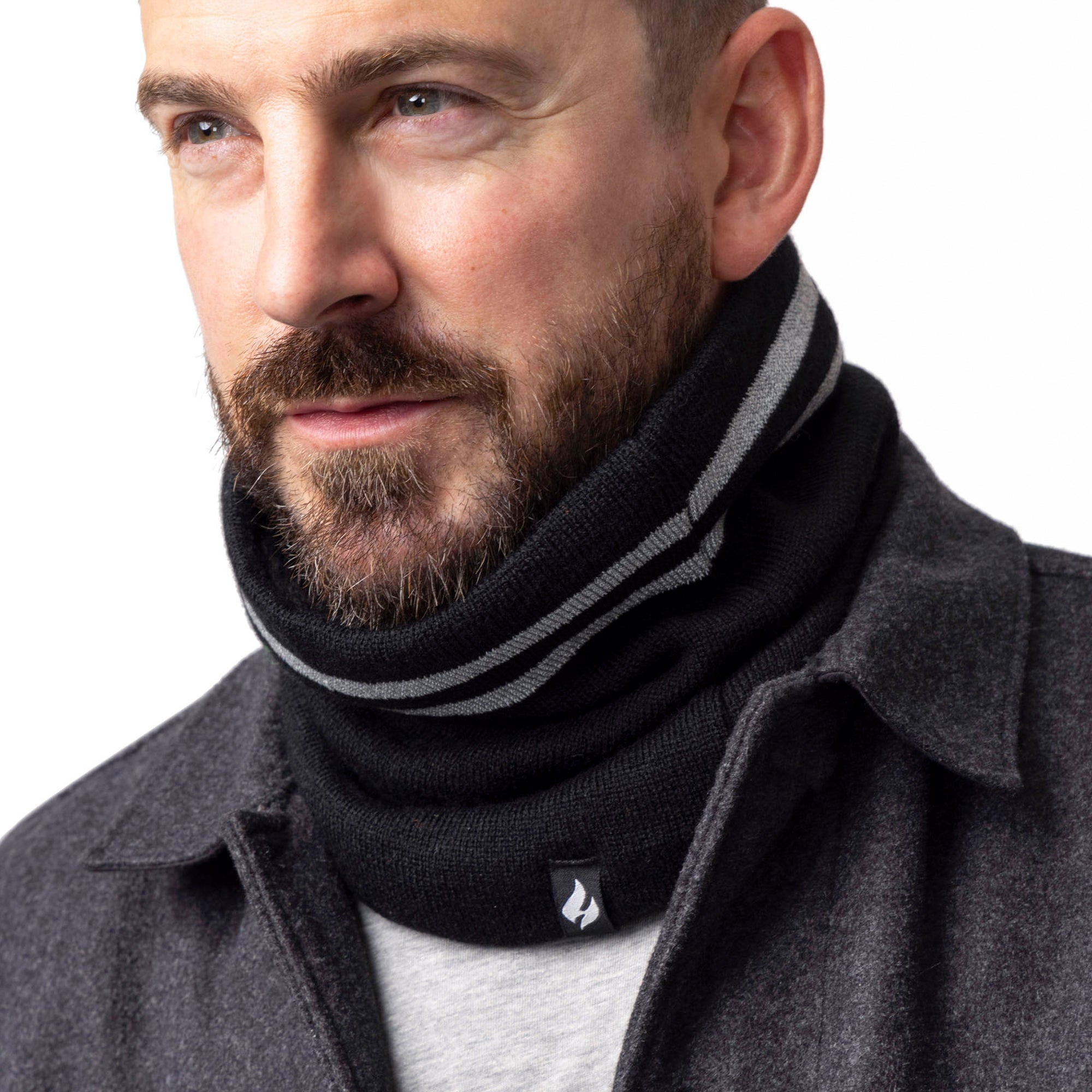 Mens Workforce Neck Warmer Black Heat Holders