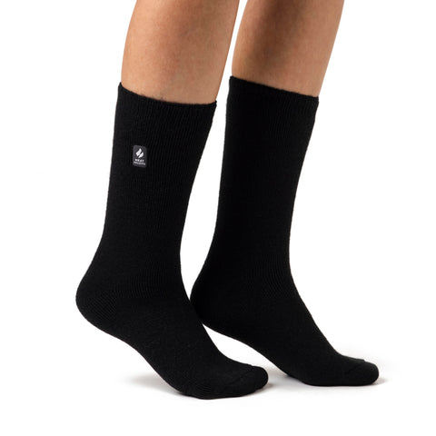 Ladies Lite Thermal Socks - Black – Heat Holders
