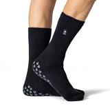 Mens Original Bigfoot Slipper Socks - Black & Grey