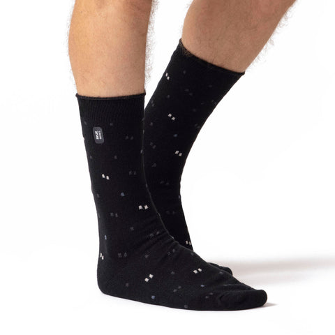 Mens Ultra Lite Swallow Micro Socks - Black