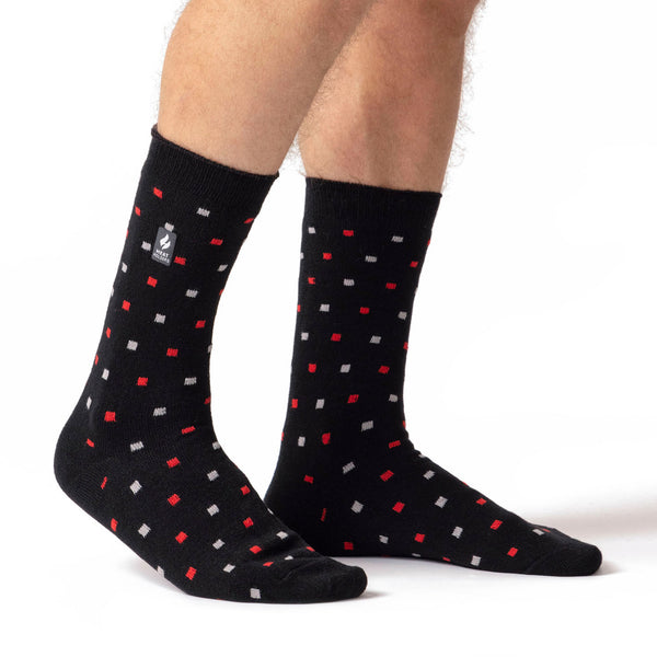 Mens Ultra Lite Zadar Micro Square Socks - Black