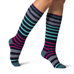 Ladies Lite Stripe Long Socks - Broughton