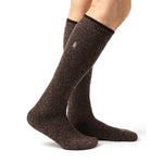 Mens Original Outdoors Long Merino Wool Blend Socks - Brown