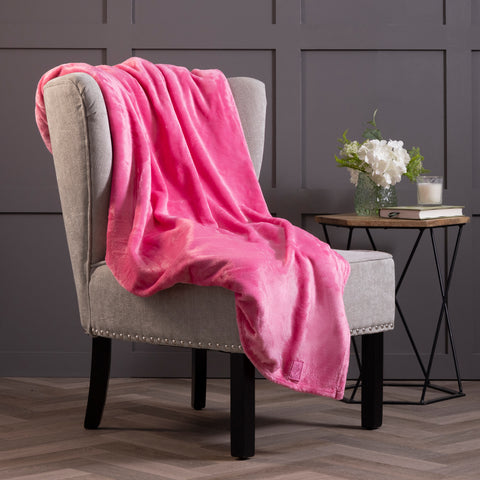 Luxury Fleece Thermal Blanket/Throw 180cm x 200cm - Candy