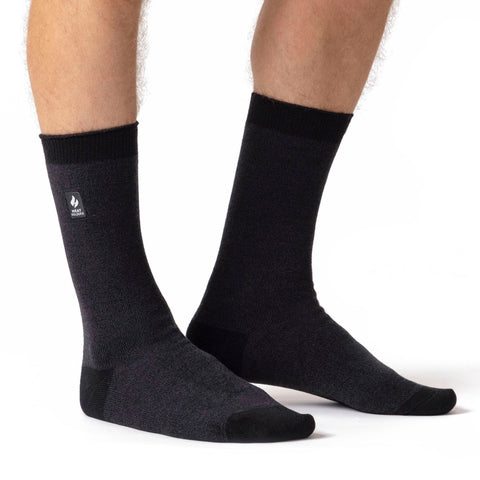 Mens Ultra Lite Budapest Heel & Toe Socks - Charcoal