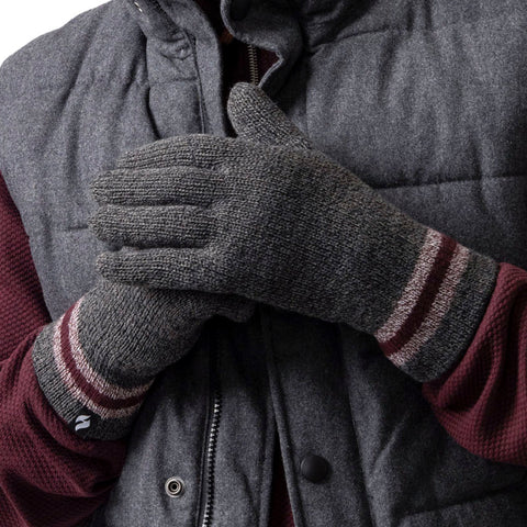 Mens Cedar Thermal Gloves - Charcoal