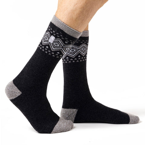 Mens Lite Vancouver Nordic Socks - Charcoal