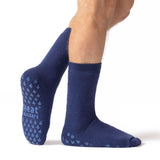 Mens IOMI Dual Layer Raynaud's Slipper Socks - Deep Blue