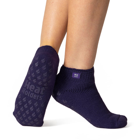 Ladies Original Ankle Slipper Socks - Deep Plum