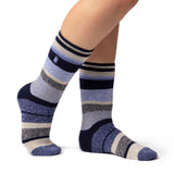 Ladies Lite Jacquard Stripe Socks - Brookside