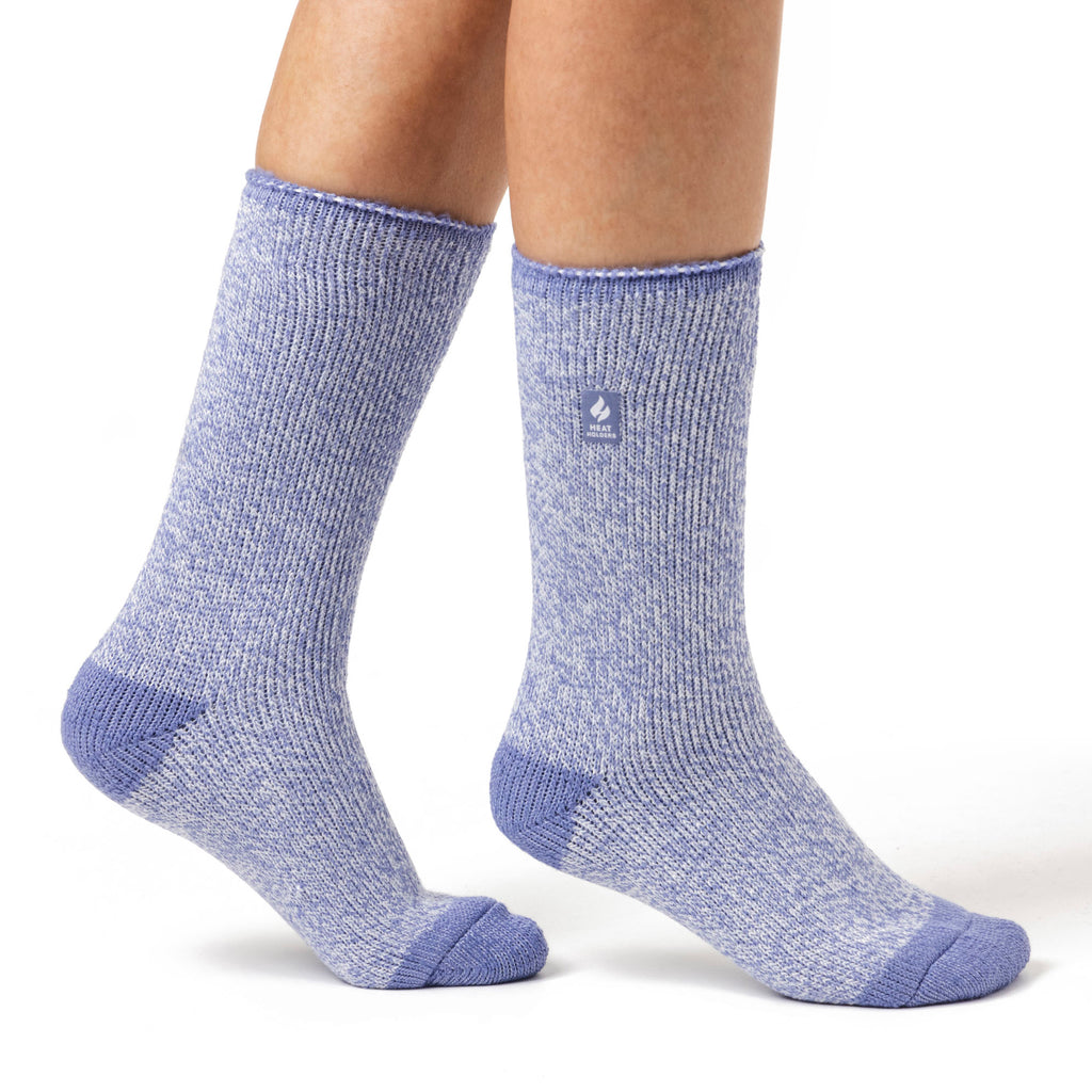 Ladies Original Lisbon Heel & Toe Socks - Denim – Heat Holders