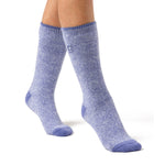 Ladies Lite Venice Heel & Toe Socks - Denim