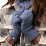 Ladies Willow Thermal Gloves - Dusky Blue