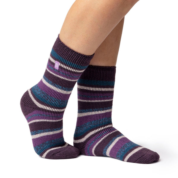 Ladies Original Fantasia Socks - Heather & Teal