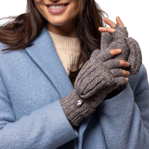 Ladies Thermal Converter Mittens - Fawn