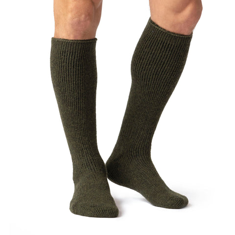 Mens Original Long Wool Socks - Forest Green