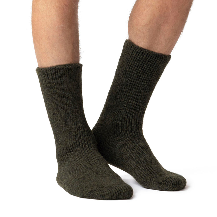 Mens Original Wool Socks - Forest Green