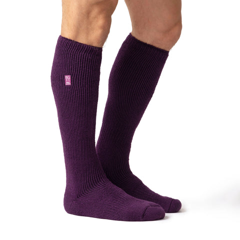 Mens Original Outdoors Long Leg Gardening Socks - Plum