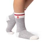 Ladies Original Twist Socks Creise - Grey & Red