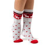 Ladies Lite Christmas Socks - Reindeer