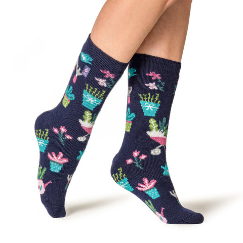 Ladies Lite Warm Wishes Hobby Socks - Gardening Guru