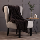 Luxury Fleece Thermal Blanket/Throw 180cm x 200cm - Hot Chocolate