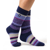 Ladies Original Provence Multi Stripe Socks - Indigo Night