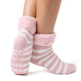 Ladies Original Aukland Lounge Socks with Turnover Top - Pink