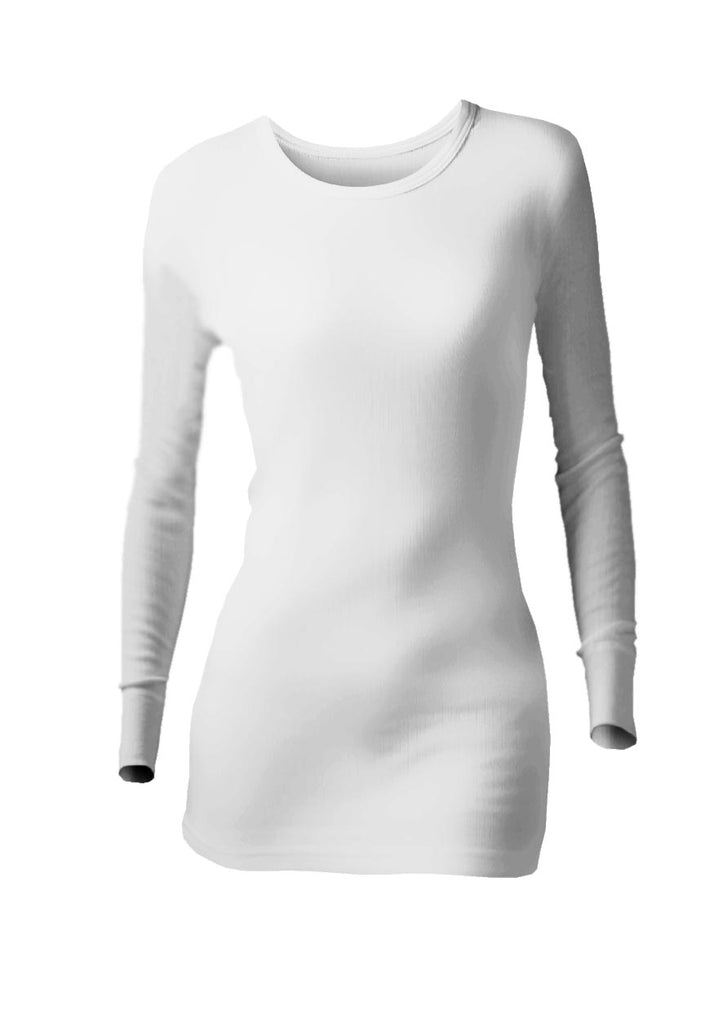 Ladies Thermal Long Sleeve Vest - White – Heat Holders