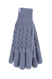 Ladies Willow Thermal Gloves - Dusky Blue