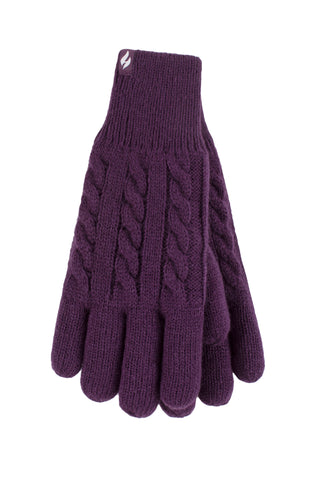Ladies Willow Thermal Gloves - Purple