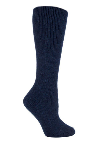 Ladies Original Long Wool Socks - Indigo