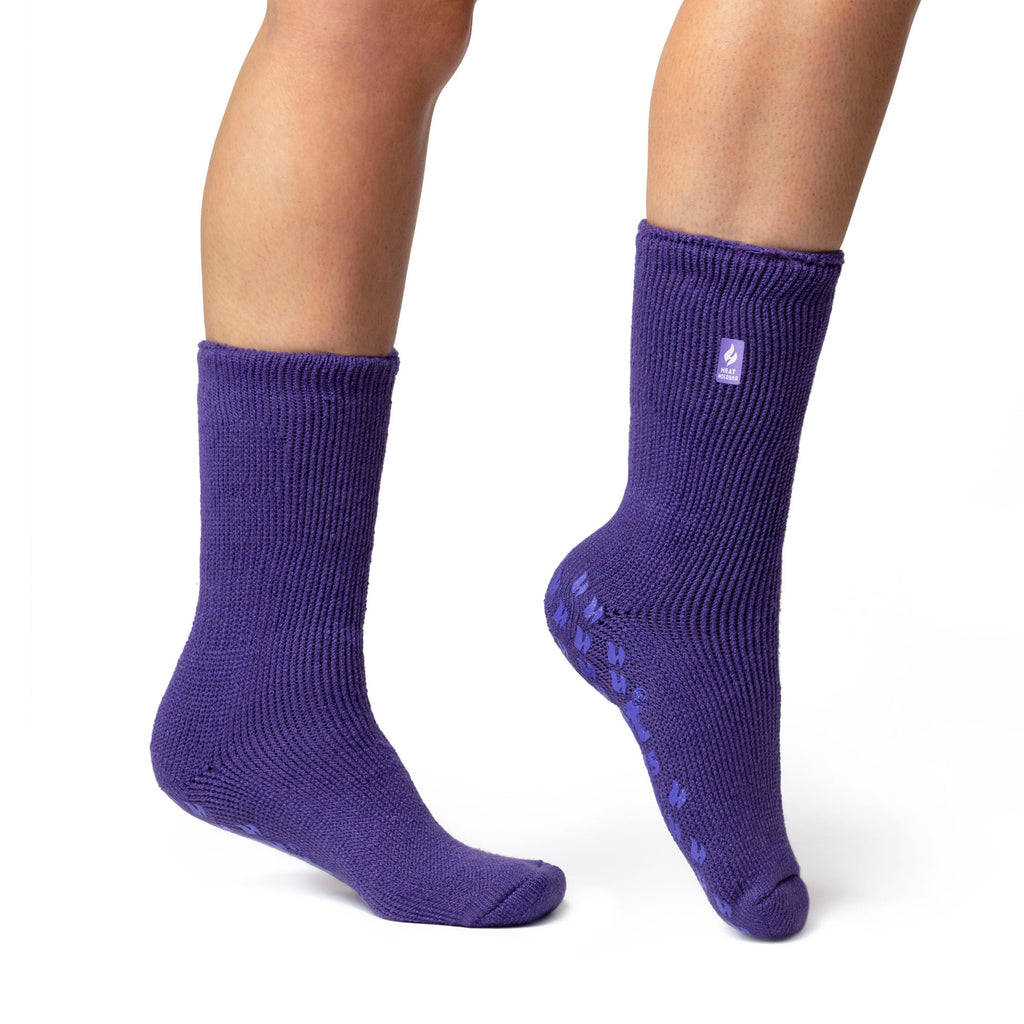 Ladies Original Thermal Slipper Socks - Lavender – Heat Holders