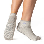 Ladies Original Iris Ankle Slipper Socks - Light Grey