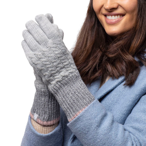 Ladies Kisdon Gloves - Light Grey