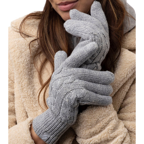Ladies Willow Thermal Gloves - Light Grey