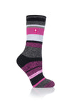Ladies Lite Jacquard Stripe Socks - Remington