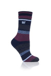 Ladies Lite Jacquard Stripe Socks - Bowden