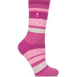 Ladies Lite Jacquard Stripe Socks - Clayton