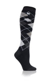 Ladies Lite Argyle Long Socks - Frodsham