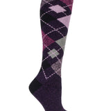 Ladies Lite Argyle Long Socks - Sherwood