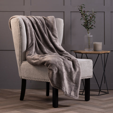 Luxury Fleece Thermal Blanket/Throw - Moon Rock