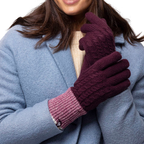 Ladies Kisdon Gloves - Mulberry
